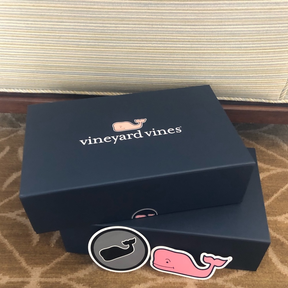 2 Vineyard Vines Gift Boxes w/ stickers